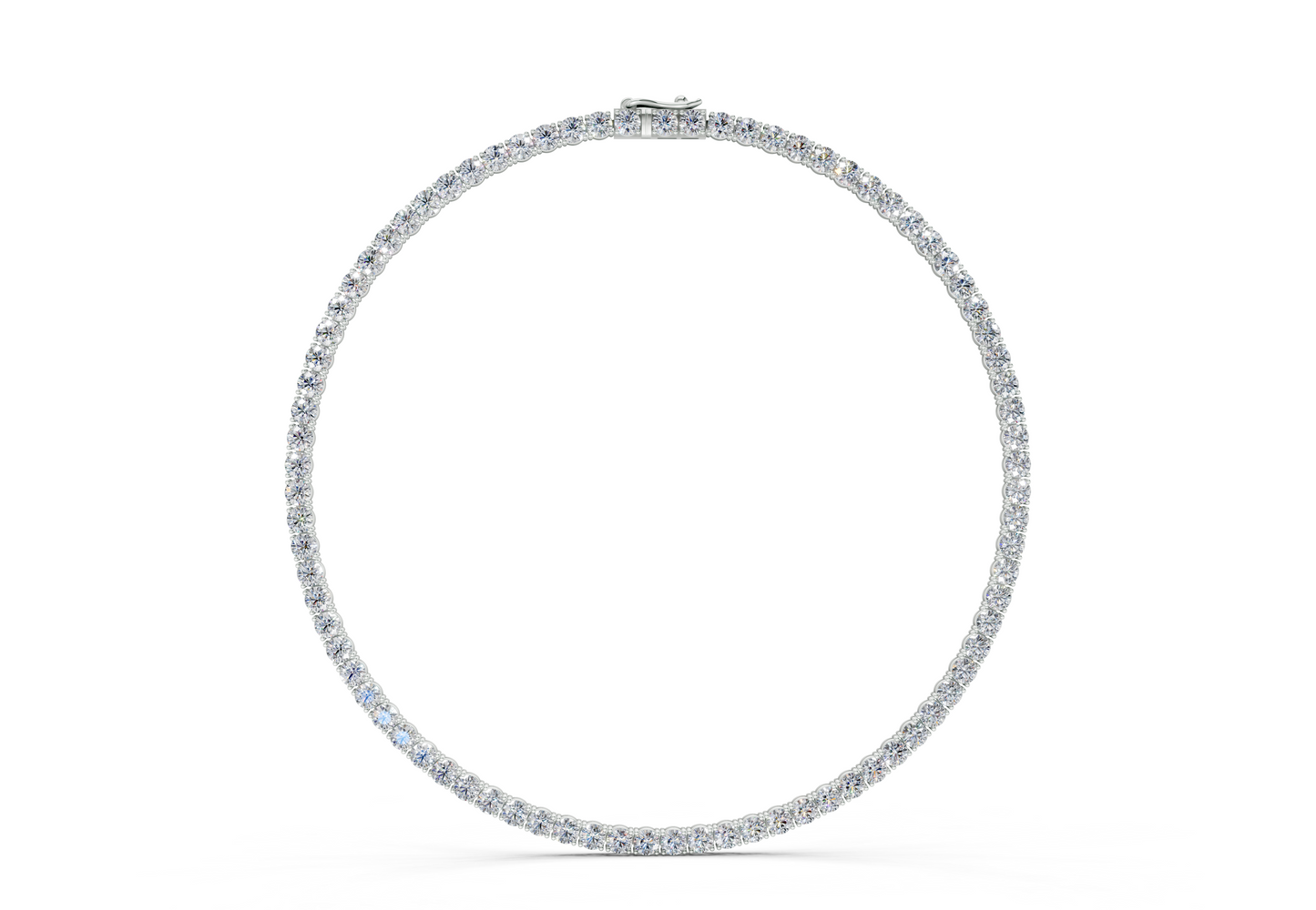 21 Ctw Classic Diamond Tennis Necklace