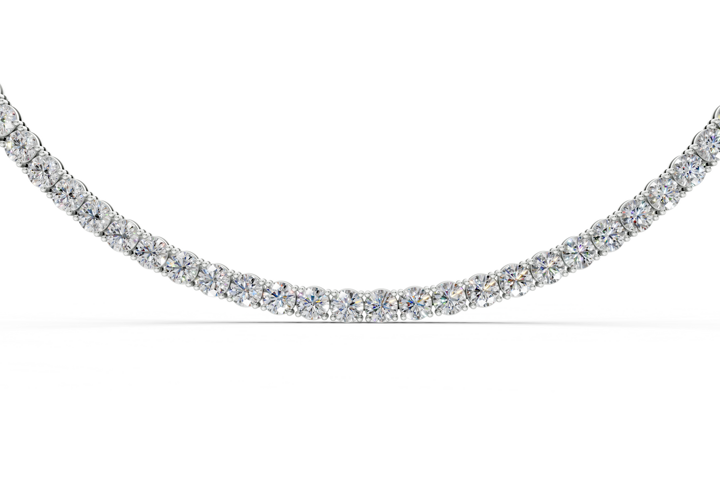 70 Ctw Classic Diamond Tennis Necklace