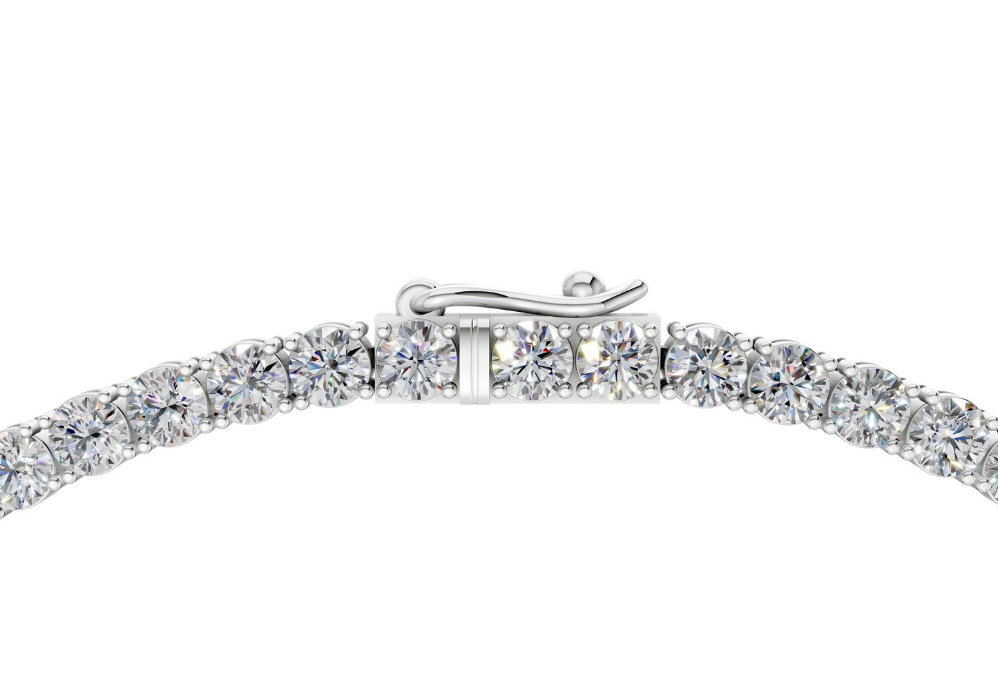 57 Ctw Classic Diamond Tennis Necklace