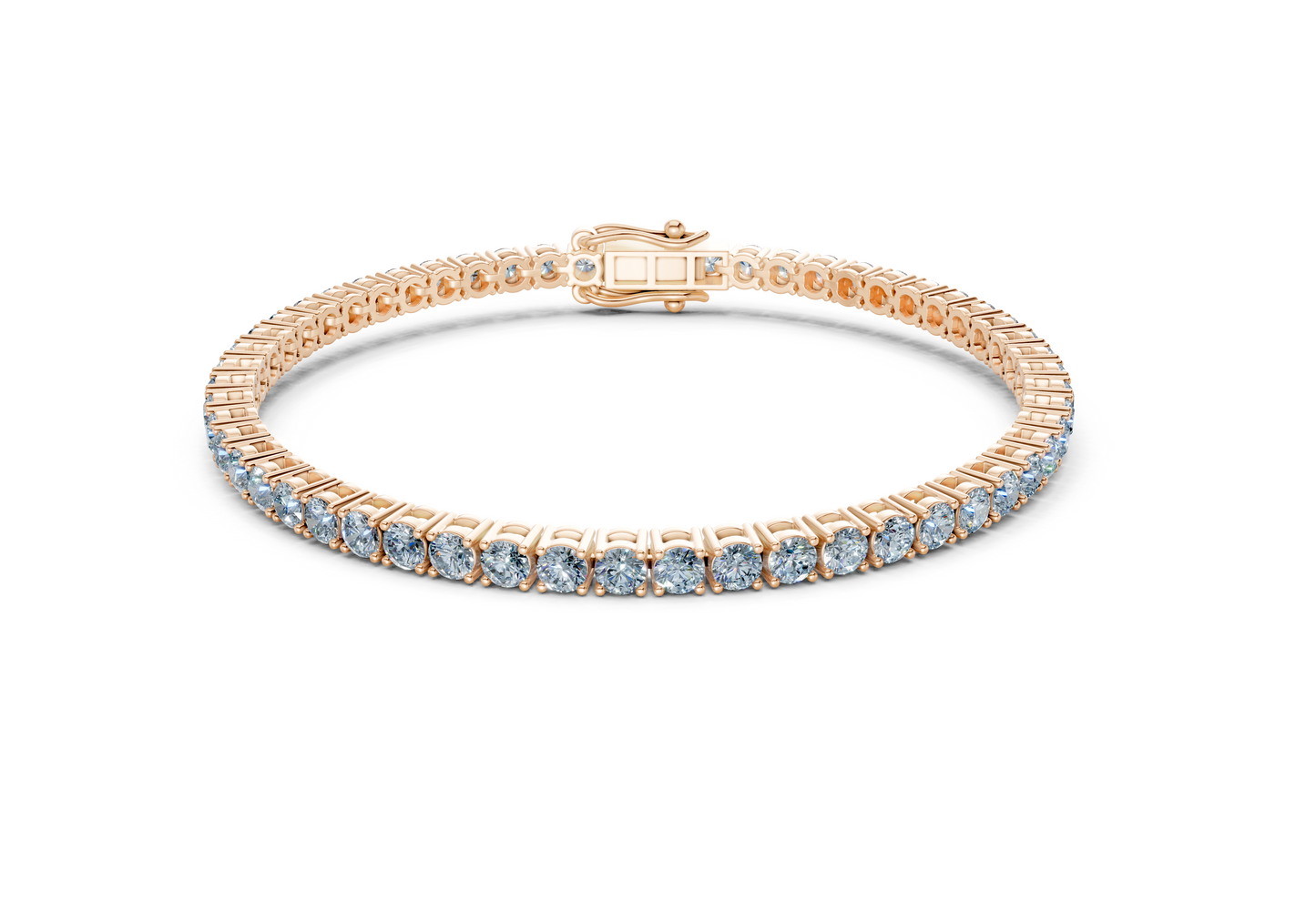 15 Ctw Classic Blue Diamond Tennis Bracelet