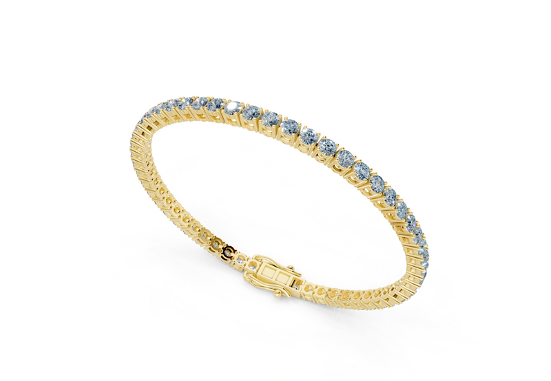 15 Ctw Classic Blue Diamond Tennis Bracelet