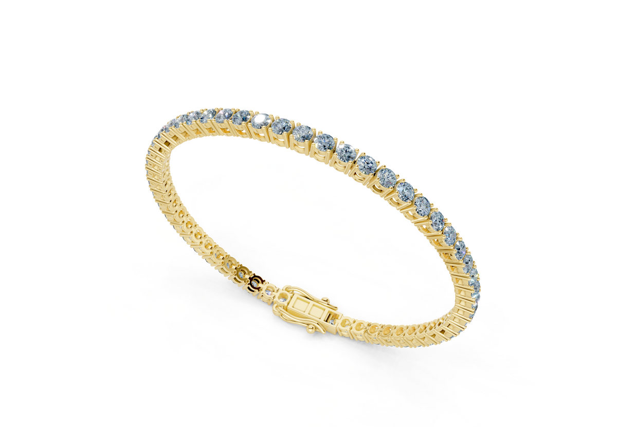 18 Ctw Classic Blue Diamond Tennis Bracelet