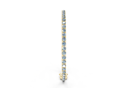 7 Ctw Classic Blue Diamond Tennis Bracelet