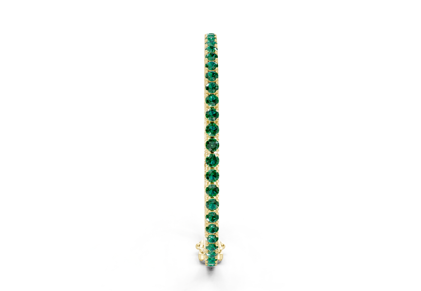 21 Ctw Classic Emerald Gemstone Tennis Bracelet