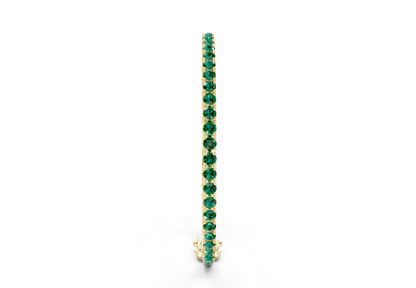 5 Ctw Petite Classic Emerald Gemstone Tennis Bracelet
