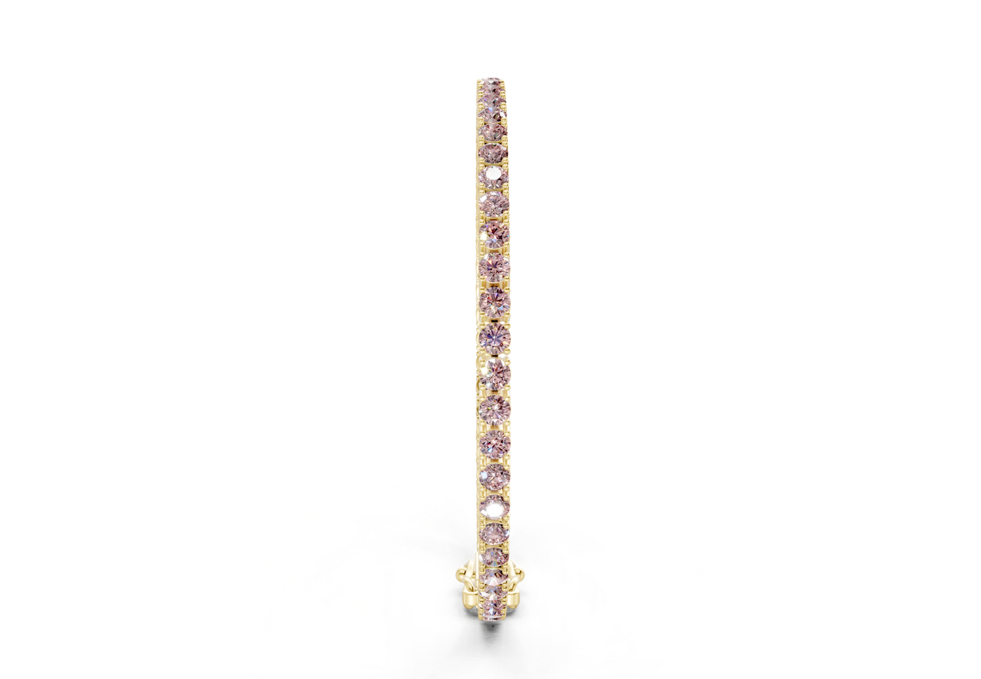 18 Ctw Classic Pink Diamond Tennis Bracelet