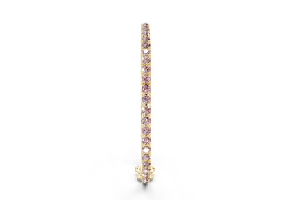 28 Ctw Classic Pink Diamond Tennis Bracelet