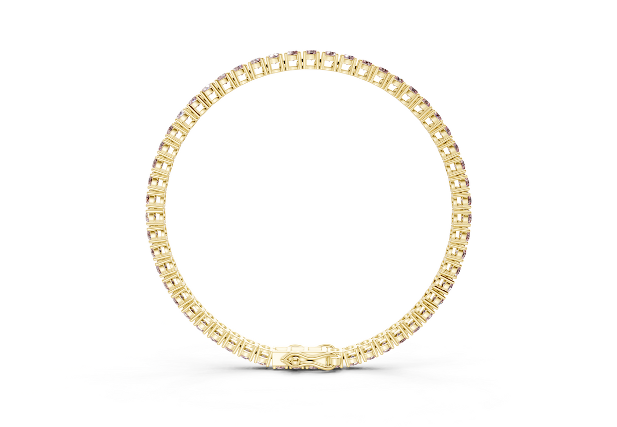 5 Ctw Petite Classic Pink Diamond Tennis Bracelet