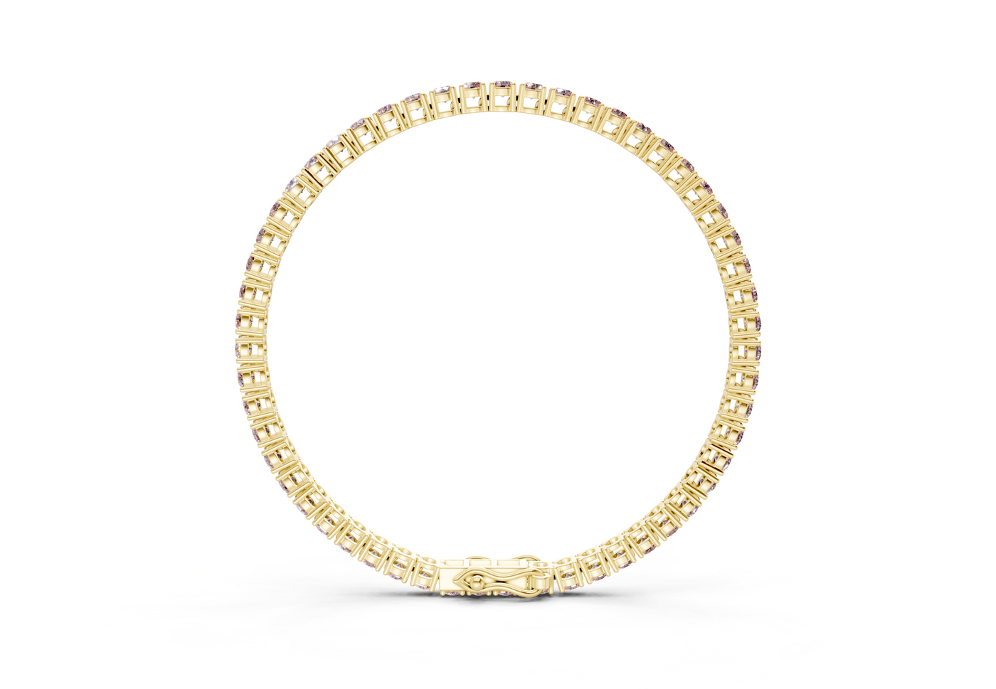 18 Ctw Classic Pink Diamond Tennis Bracelet