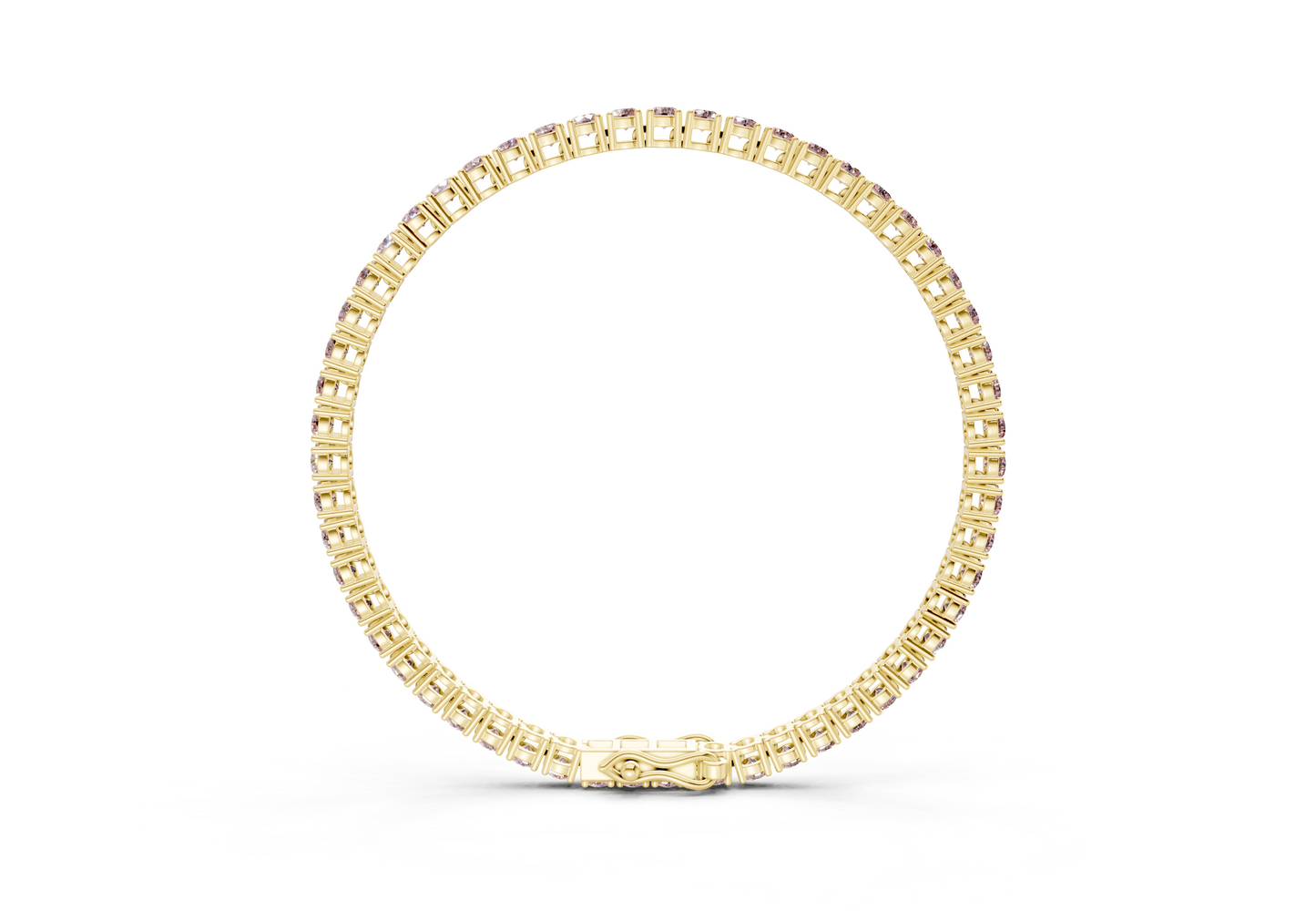 28 Ctw Classic Pink Diamond Tennis Bracelet