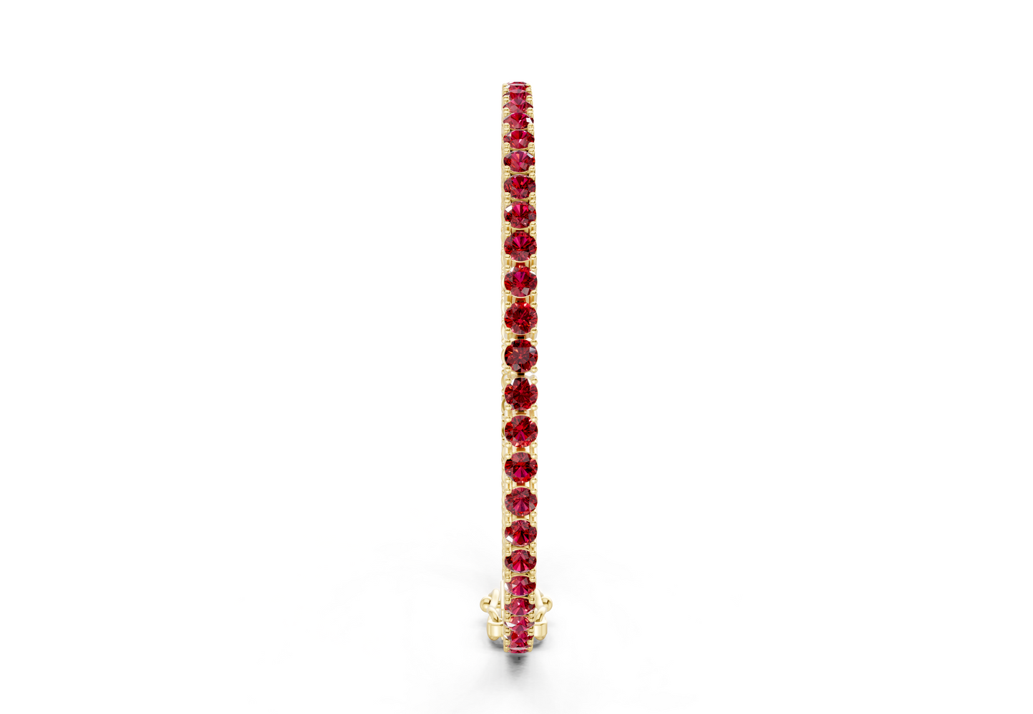 10 Ctw Classic Ruby Gemstone Tennis Bracelet