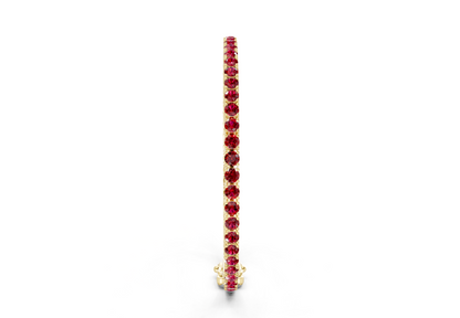 10 Ctw Classic Ruby Gemstone Tennis Bracelet