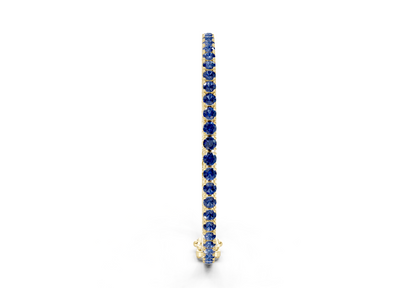 4 Ctw Petite Classic Sapphire Gemstone Tennis Bracelet