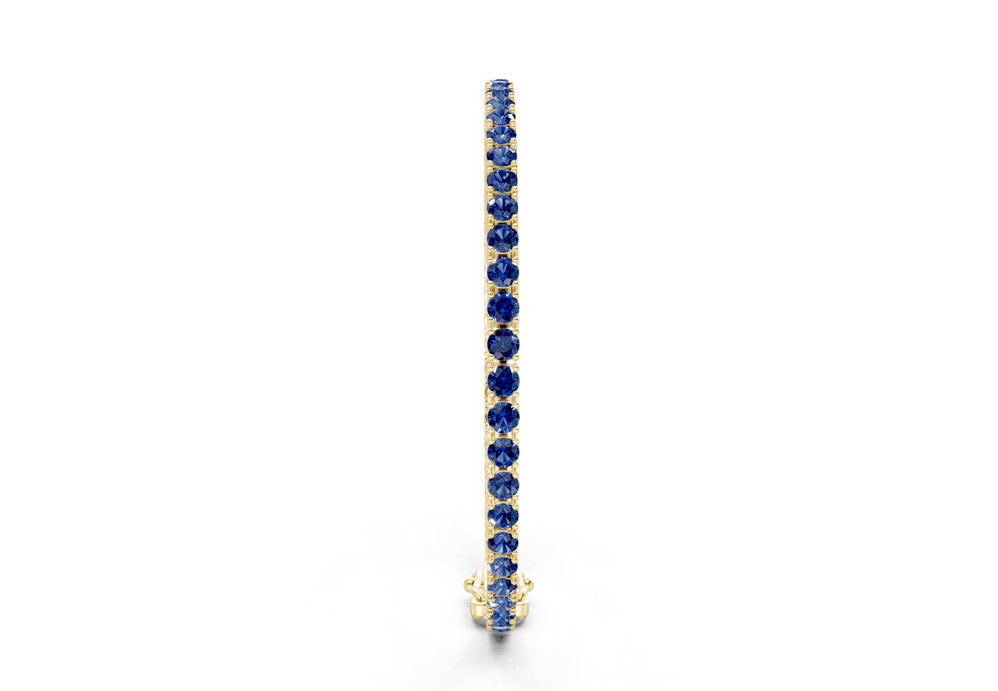 24 Ctw Classic Sapphire Gemstone Tennis Bracelet