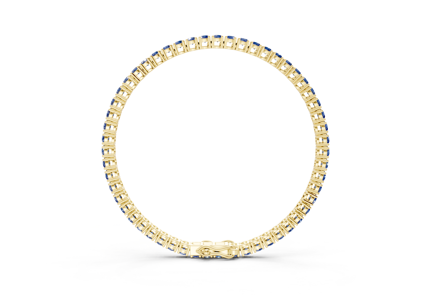 21 Ctw Classic Sapphire Gemstone Tennis Bracelet
