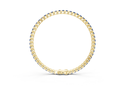 5 Ctw Petite Classic Sapphire Gemstone Tennis Bracelet