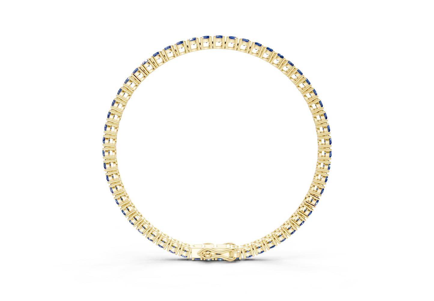 4 Ctw Petite Classic Sapphire Gemstone Tennis Bracelet