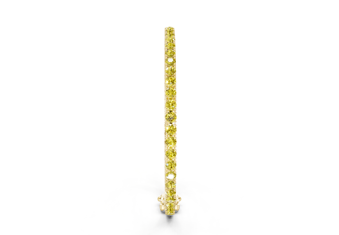 3 Ctw Petite Classic Yellow Diamond Tennis Bracelet