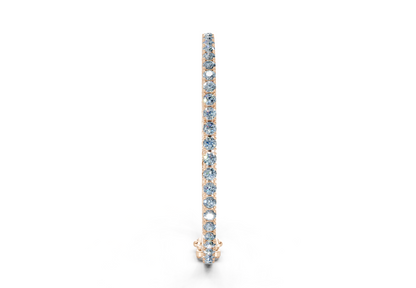 15 Ctw Classic Blue Diamond Tennis Bracelet