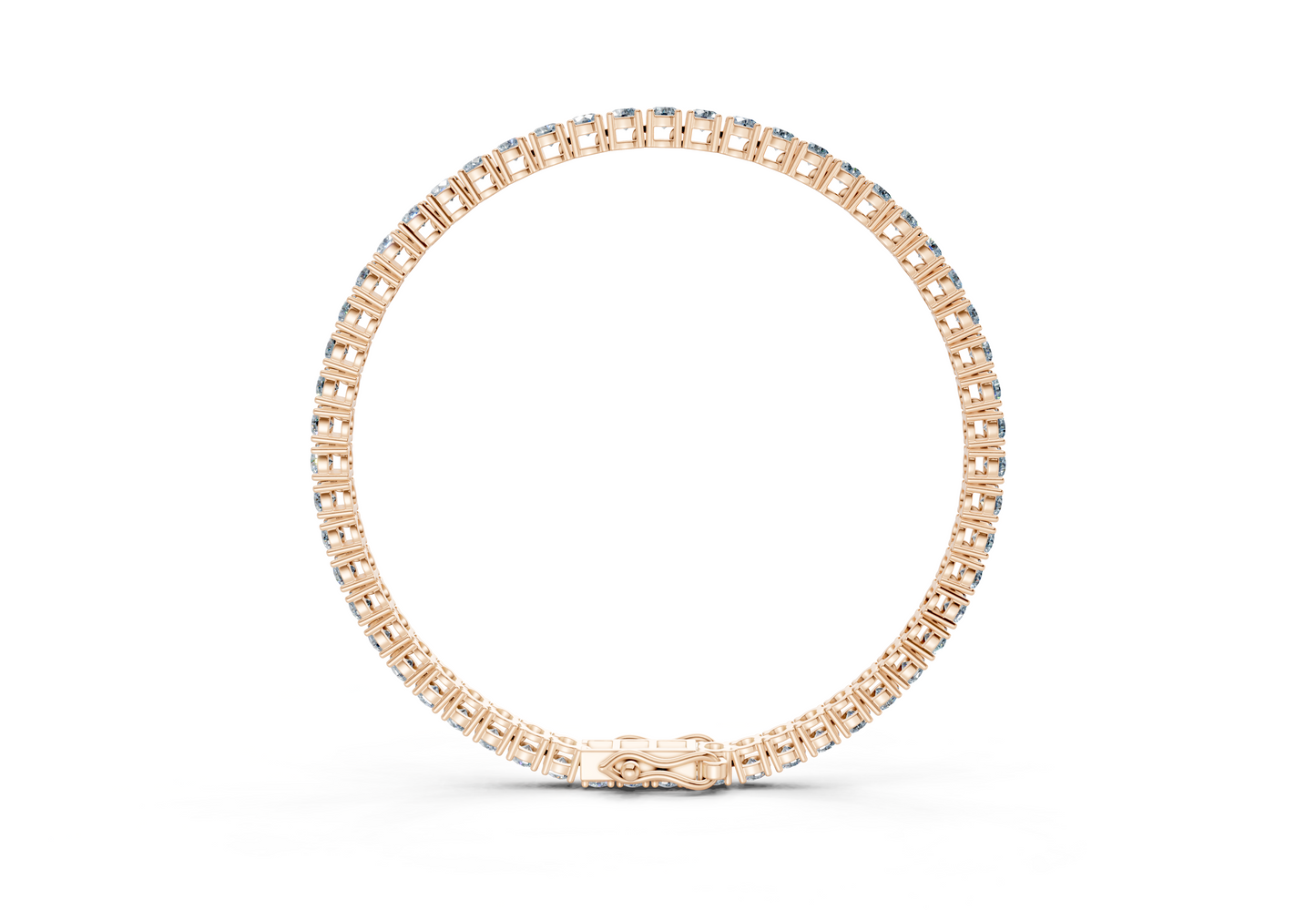 7 Ctw Classic Blue Diamond Tennis Bracelet