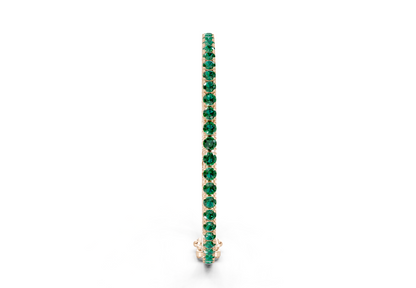 7 Ctw Classic Emerald Gemstone Tennis Bracelet