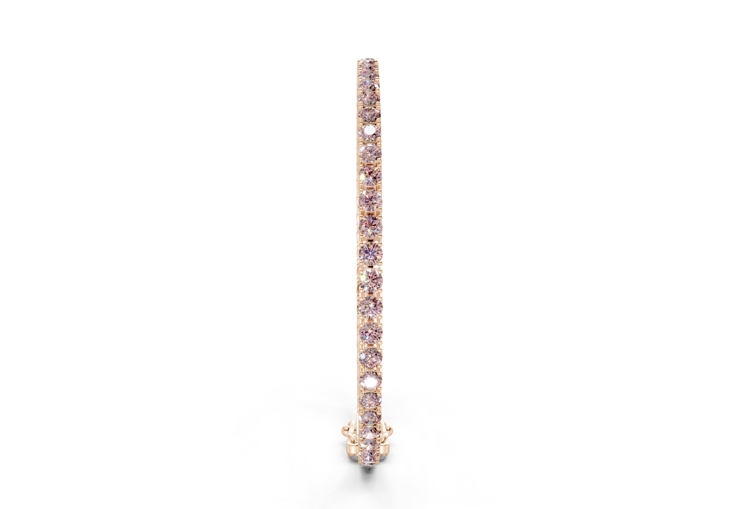 5 Ctw Petite Classic Pink Diamond Tennis Bracelet