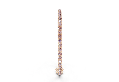 18 Ctw Classic Pink Diamond Tennis Bracelet