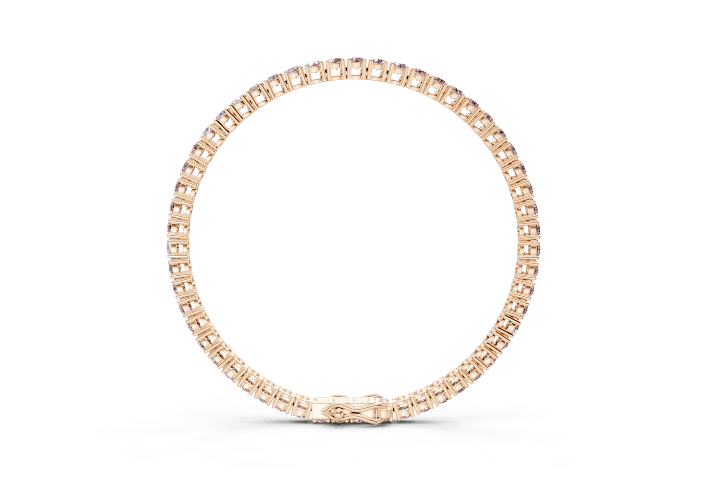 7 Ctw Classic Pink Diamond Tennis Bracelet