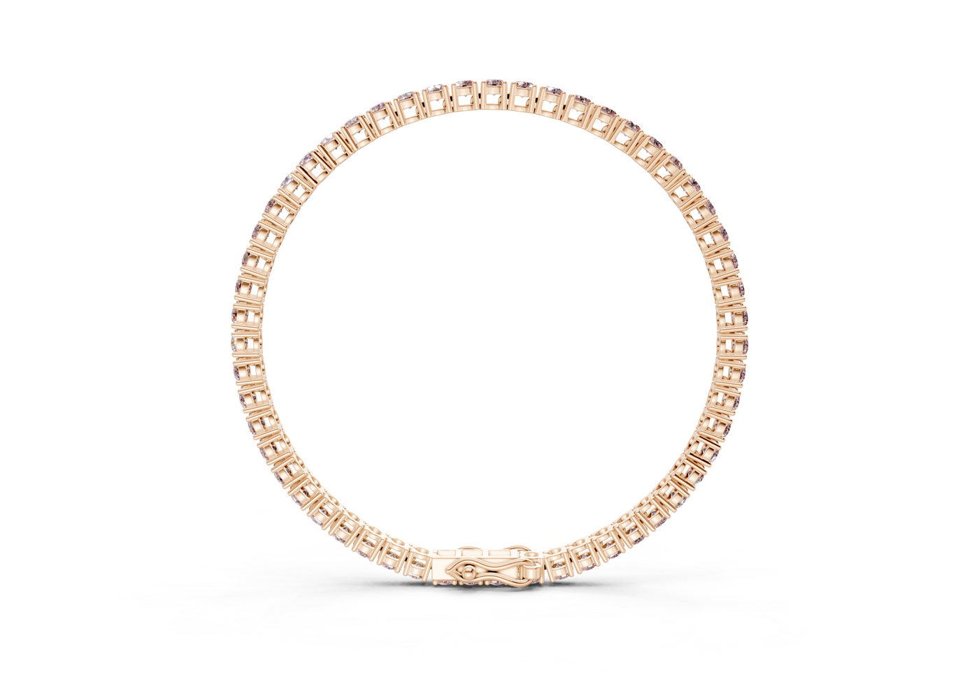 18 Ctw Classic Pink Diamond Tennis Bracelet