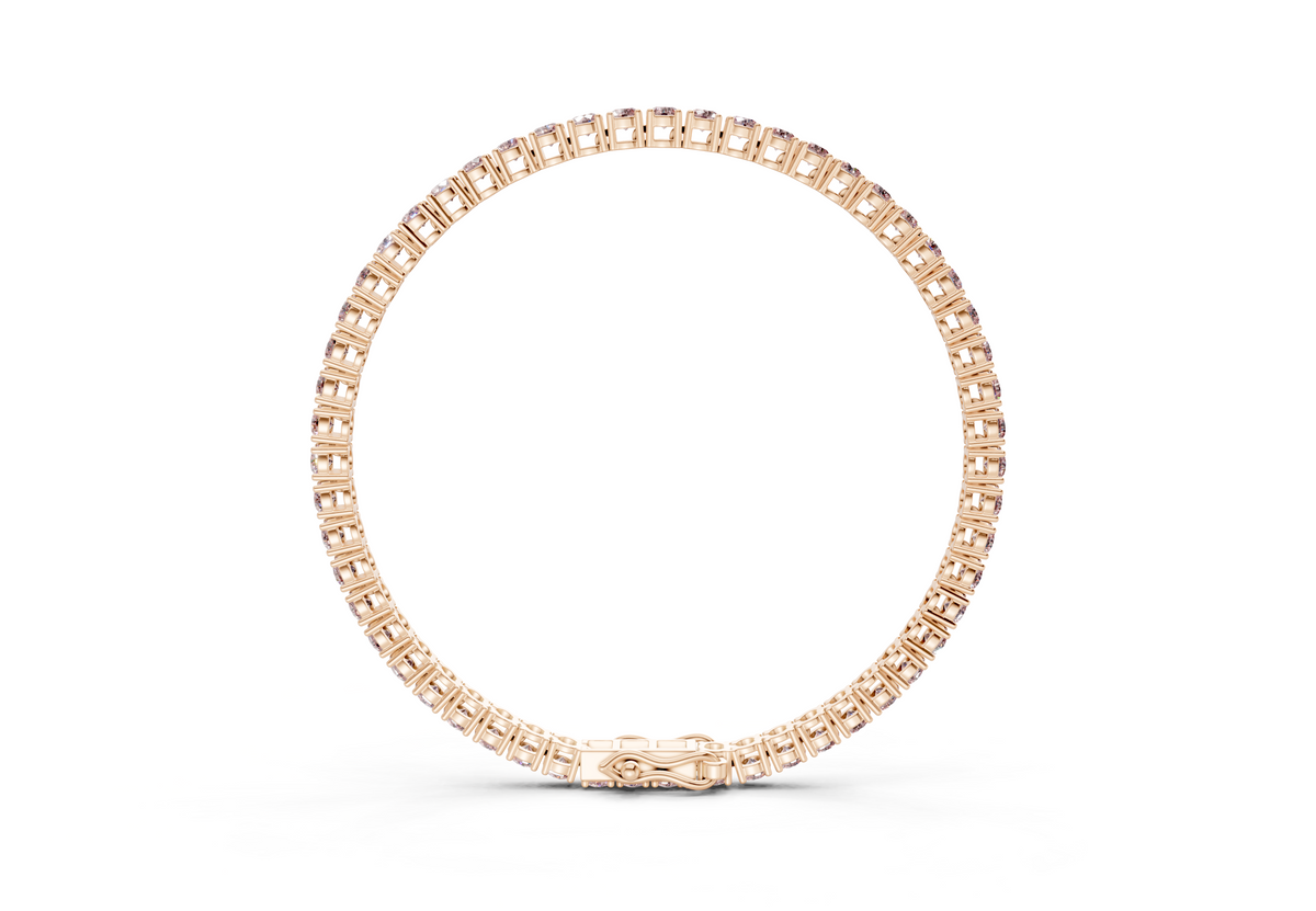 5 Ctw Petite Classic Pink Diamond Tennis Bracelet