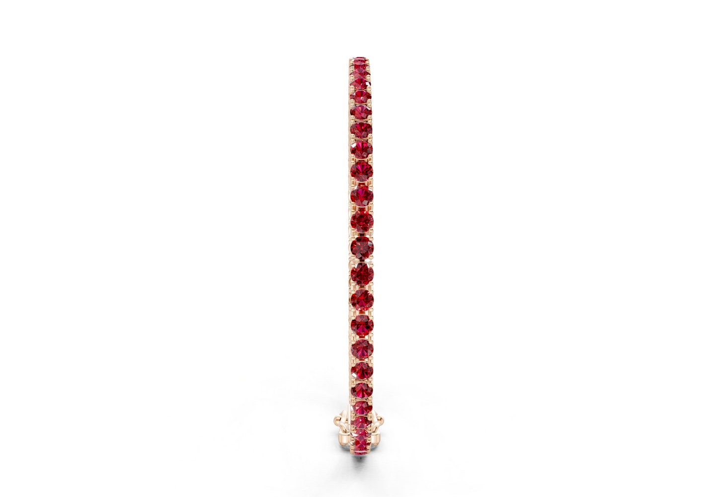 10 Ctw Classic Ruby Gemstone Tennis Bracelet