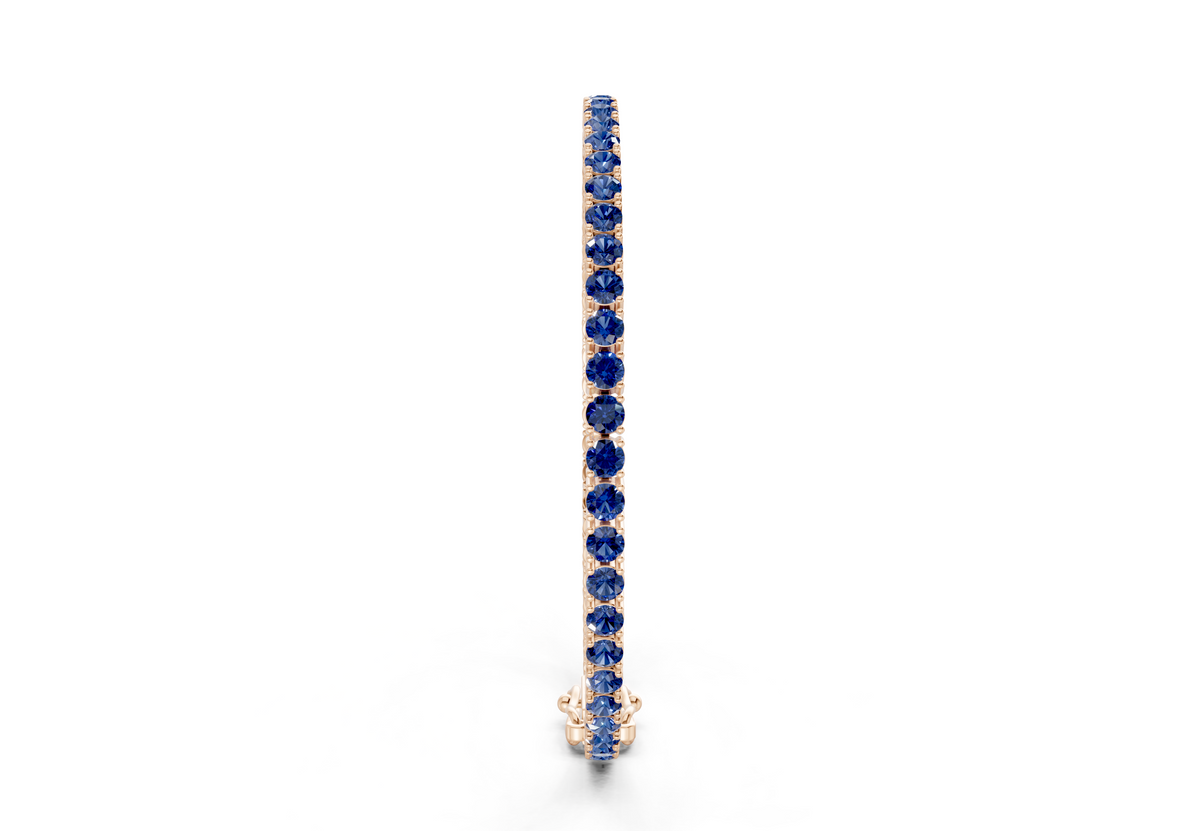21 Ctw Classic Sapphire Gemstone Tennis Bracelet