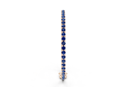 4 Ctw Petite Classic Sapphire Gemstone Tennis Bracelet
