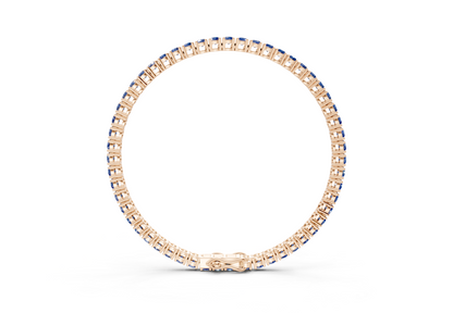 3 Ctw Petite Classic Sapphire Gemstone Tennis Bracelet
