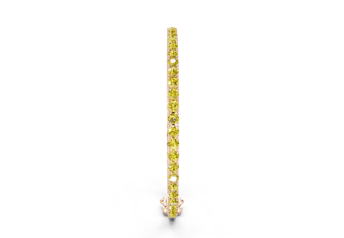 7 Ctw Classic Yellow Diamond Tennis Bracelet