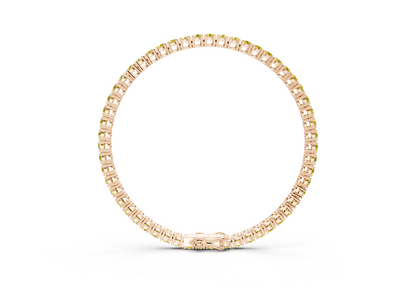 24 Ctw Classic Yellow Diamond Tennis Bracelet