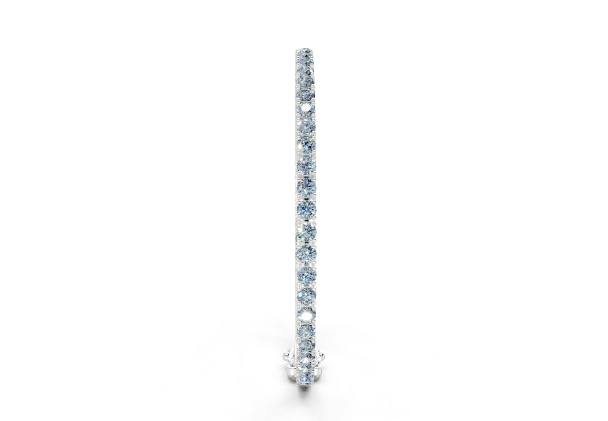 18 Ctw Classic Blue Diamond Tennis Bracelet