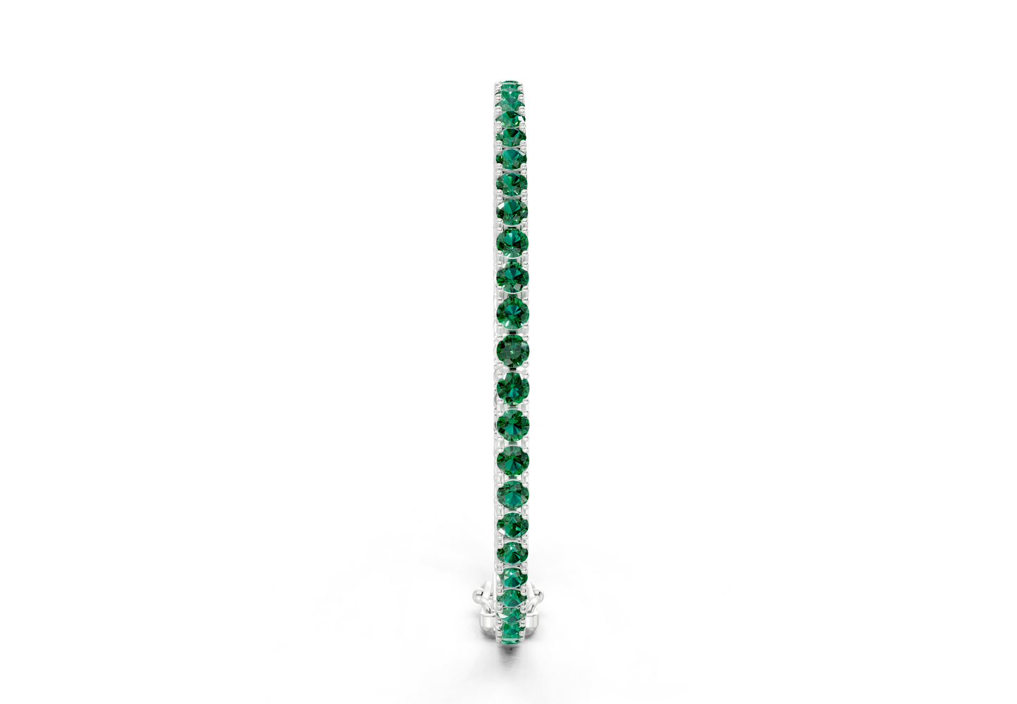 10 Ctw Classic Emerald Gemstone Tennis Bracelet