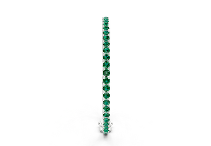 10 Ctw Classic Emerald Gemstone Tennis Bracelet