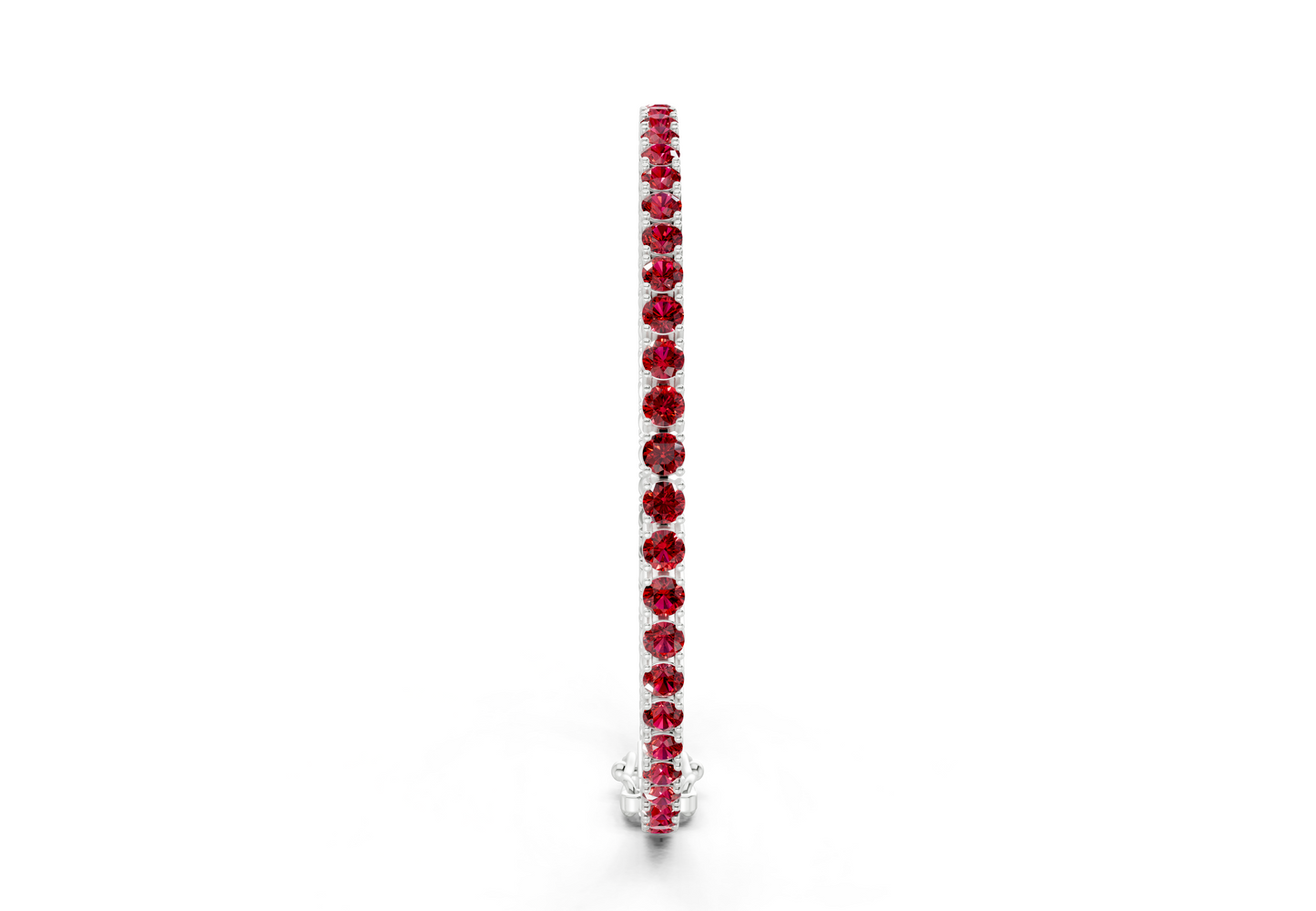 10 Ctw Classic Ruby Gemstone Tennis Bracelet