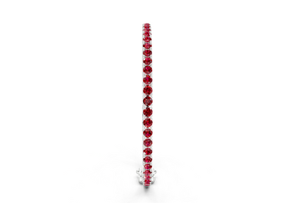 10 Ctw Classic Ruby Gemstone Tennis Bracelet
