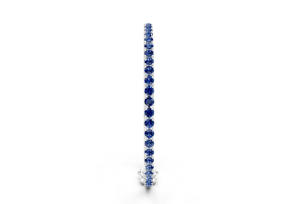 4 Ctw Petite Classic Sapphire Gemstone Tennis Bracelet