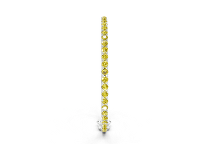 7 Ctw Classic Yellow Diamond Tennis Bracelet