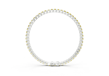 4 Ctw Petite Classic Yellow Diamond Tennis Bracelet