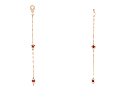 Harmony Ruby Gemstone Stationed Necklace 1½ Carat Total Wt.