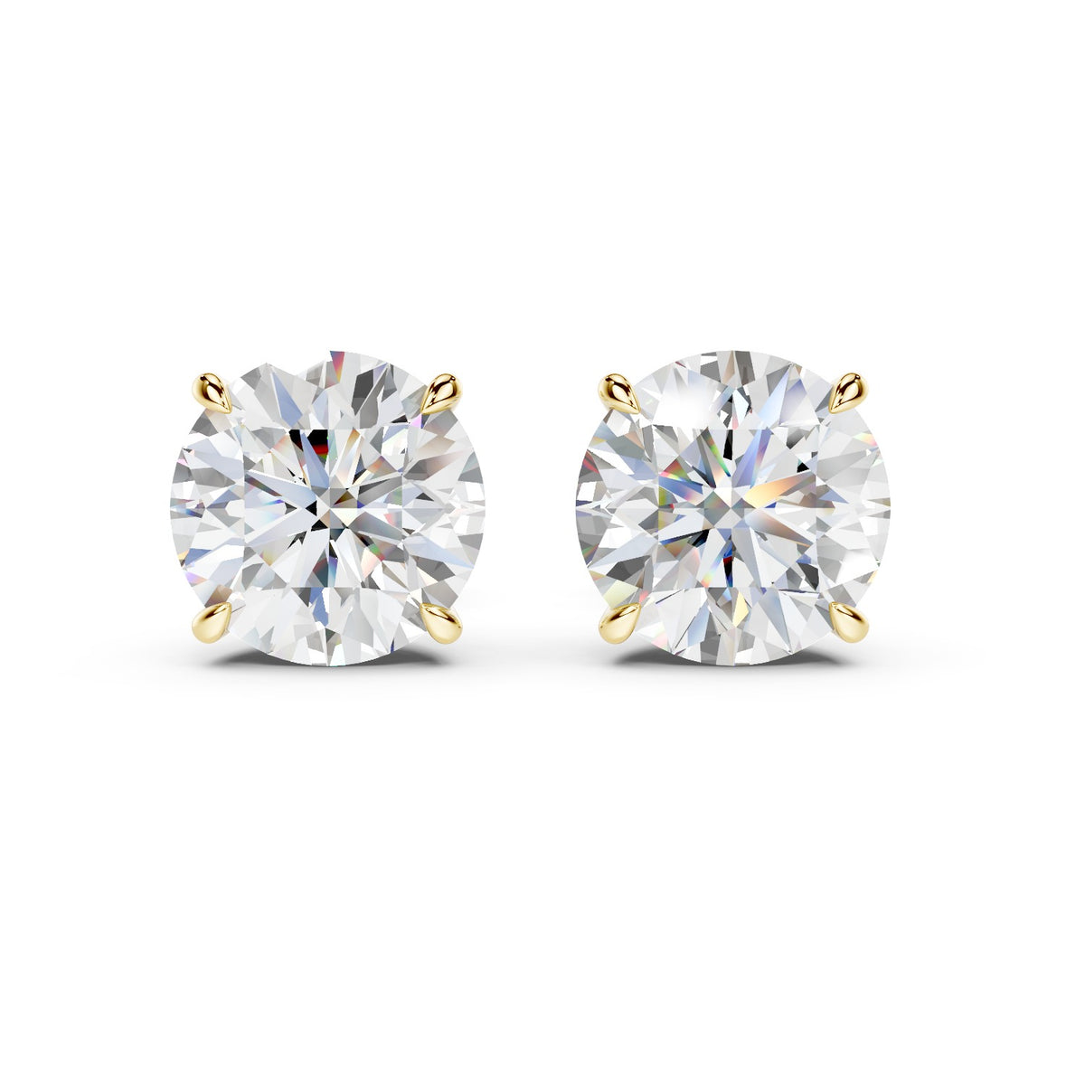 The Madison Hidden Halo Round Cut Studs