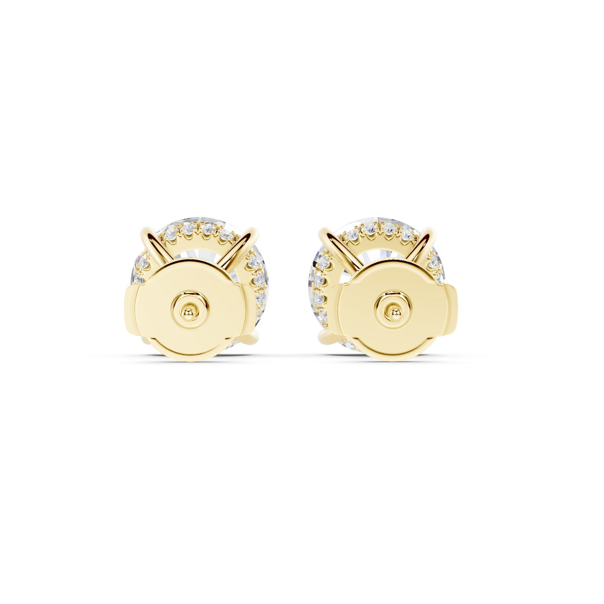 The Madison Hidden Halo Round Cut Studs