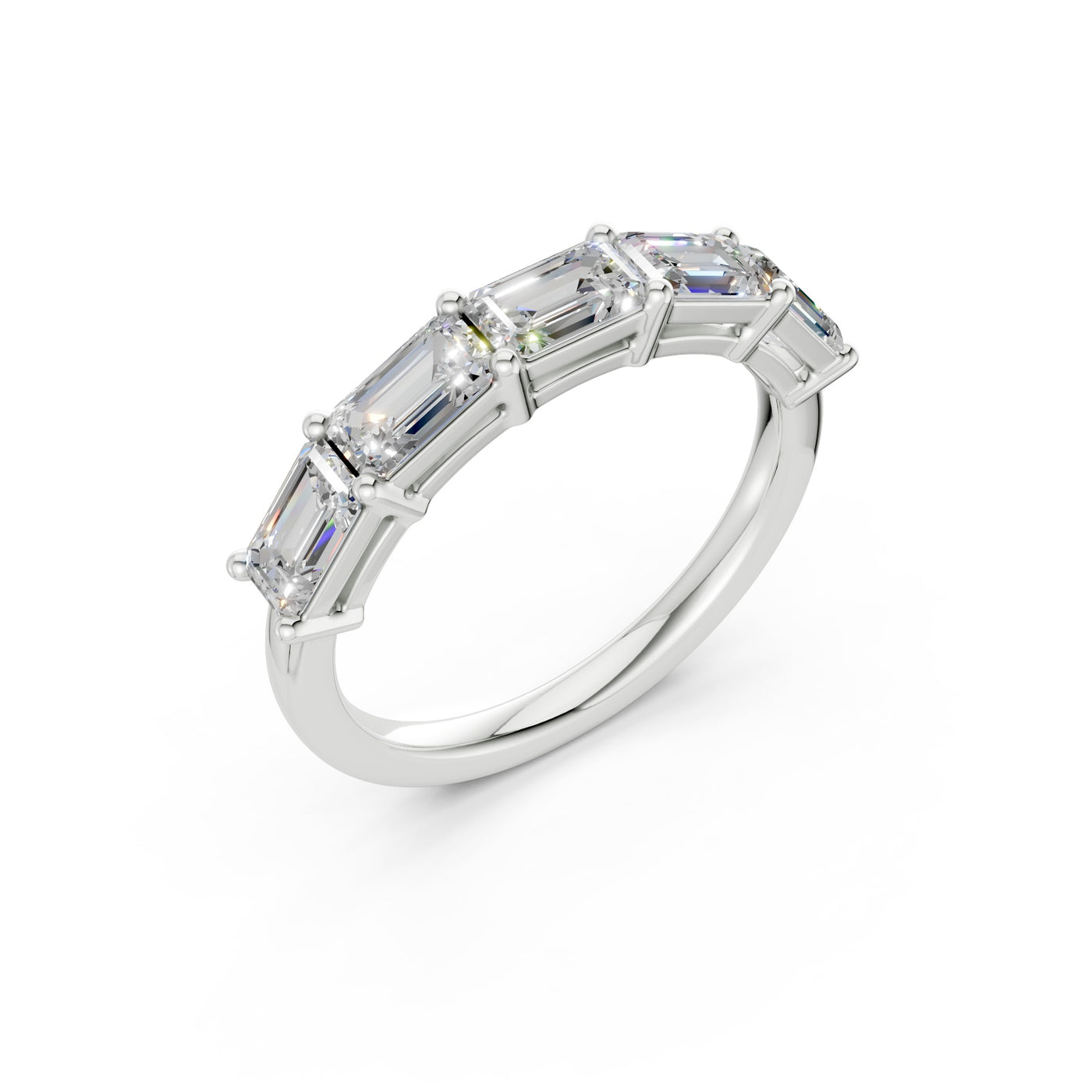 The Fifth Avenue Five — Emerald Cut Band (2ct TW)