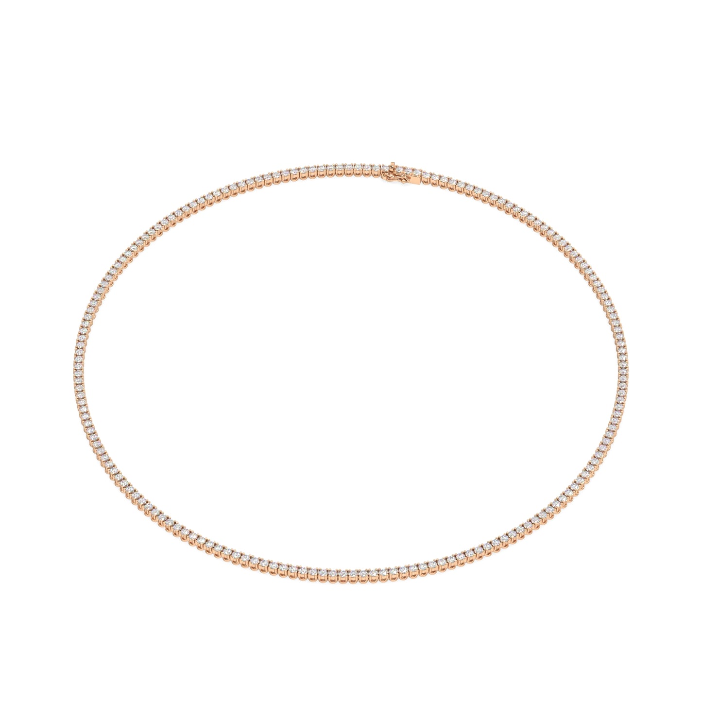 Modern Classic Tennis Necklace