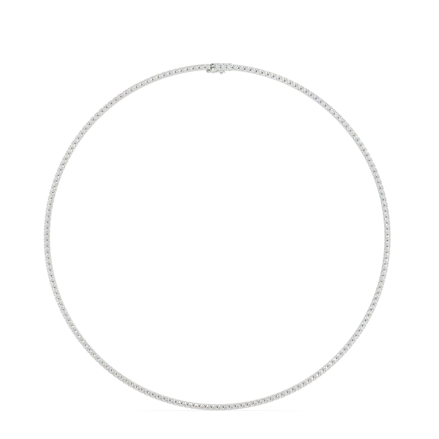 Modern Classic Tennis Necklace